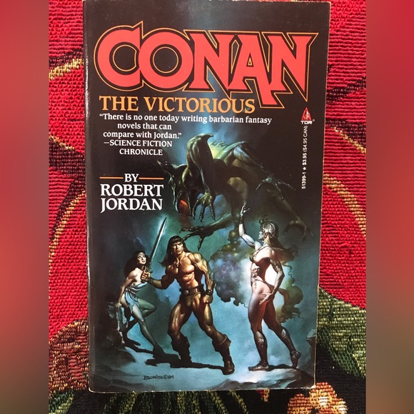 CONAN THE VICTORIOUS by Robert Jordan 1984 Tor paperback - Picture 1 of 4